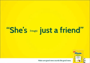 "She's (cough" just a friend" Ricola Ad